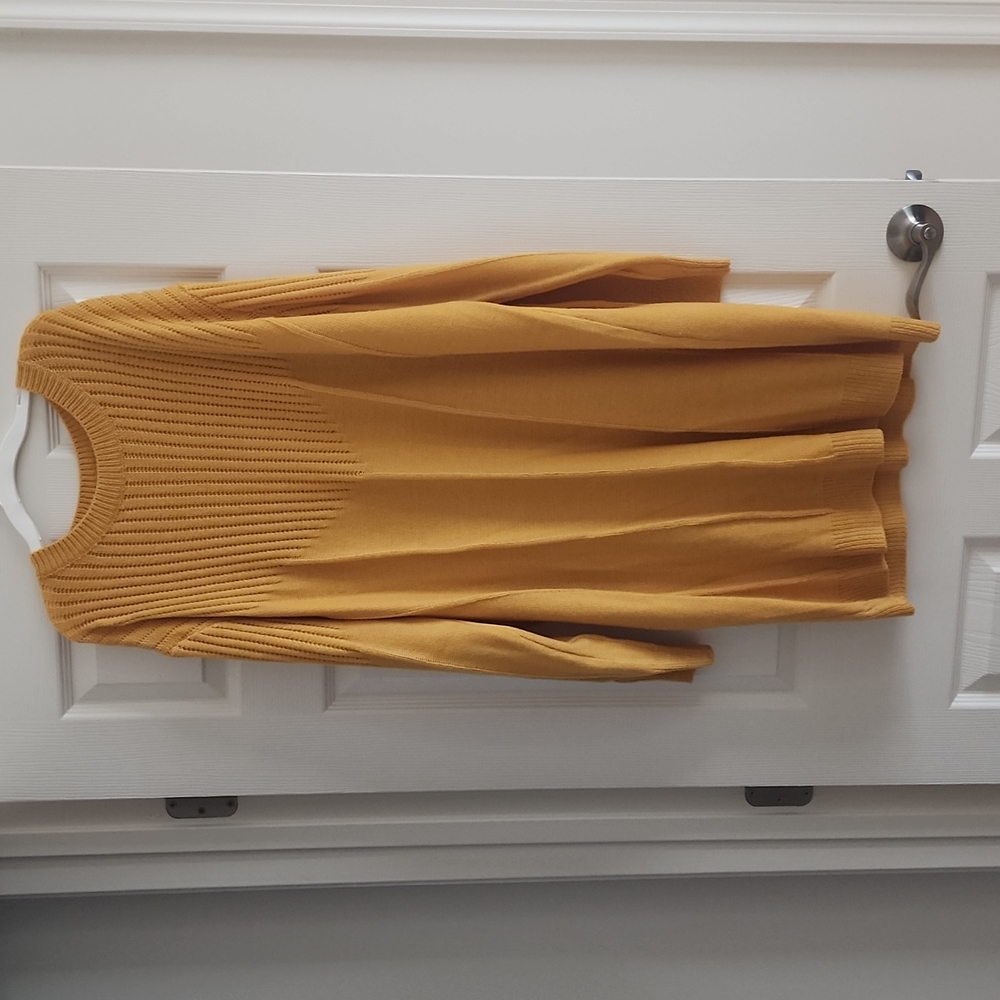 Shein sweater dress gold 2x
